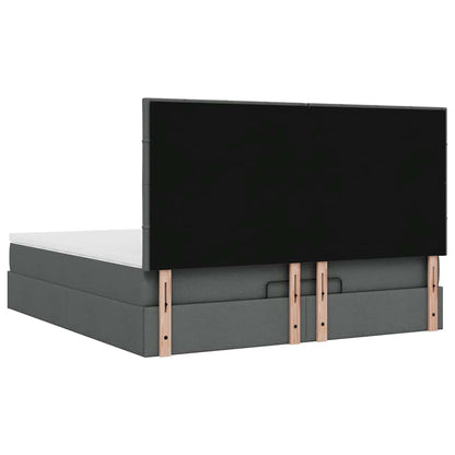 Struttura Letto Pouf con Materasso 160x200 cm in Tessuto | homemem39
