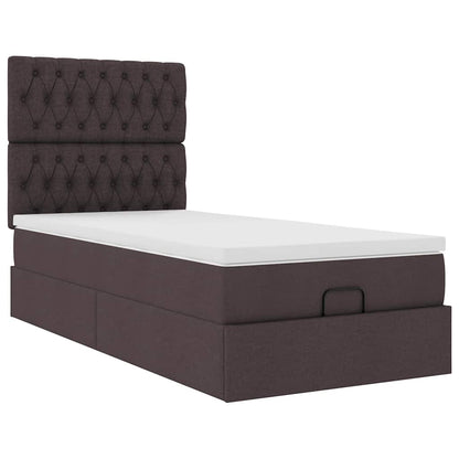 Struttura Letto Pouf con Materasso 90x190 cm in Tessuto | homemem39