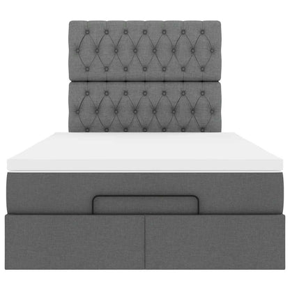 Struttura Letto Pouf con Materasso 80x200 cm in Tessuto