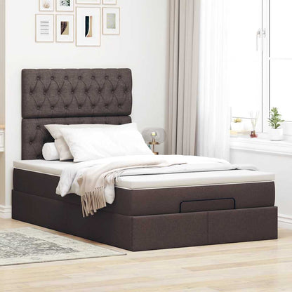 Struttura Letto Pouf con Materasso 80x200 cm in Tessuto