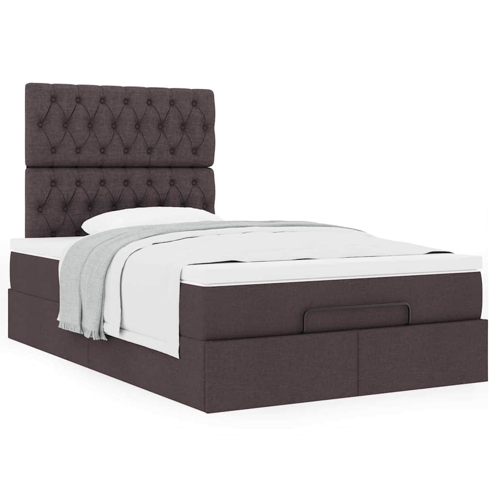 Struttura Letto Pouf con Materasso 80x200 cm in Tessuto | homemem39