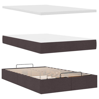 Struttura Letto Pouf con Materasso 80x200 cm in Tessuto | homemem39