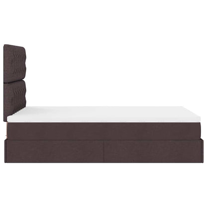 Struttura Letto Pouf con Materasso 80x200 cm in Tessuto | homemem39