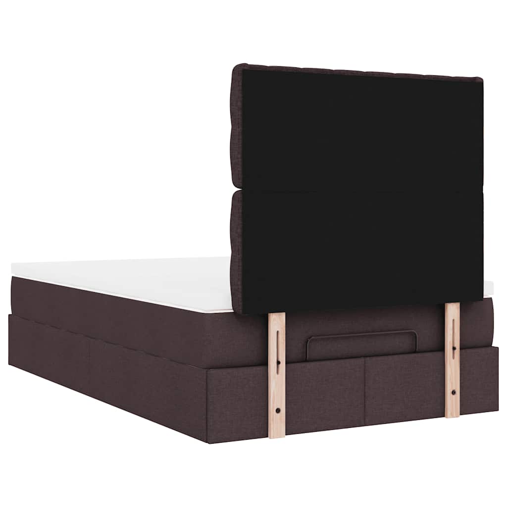 Struttura Letto Pouf con Materasso 80x200 cm in Tessuto | homemem39