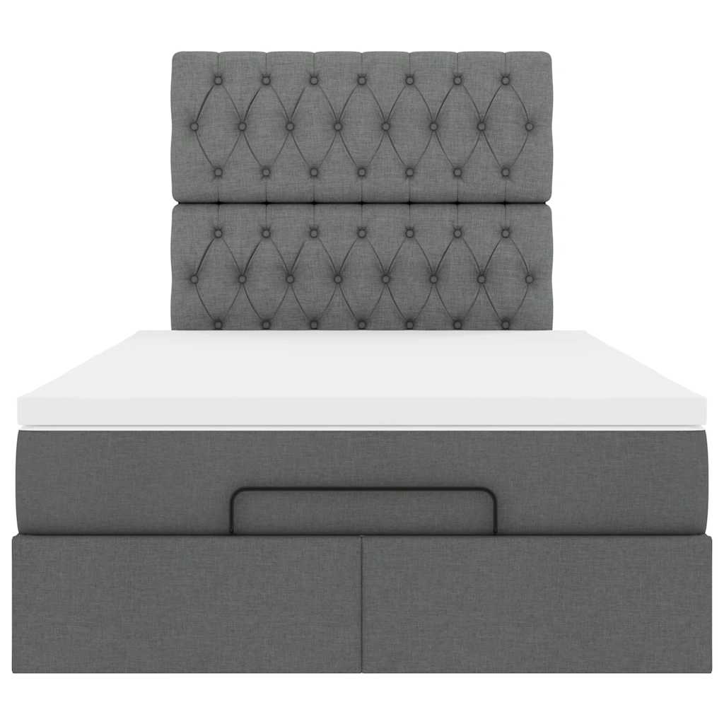 Struttura Letto Pouf con Materasso 120x200 cm in Tessuto