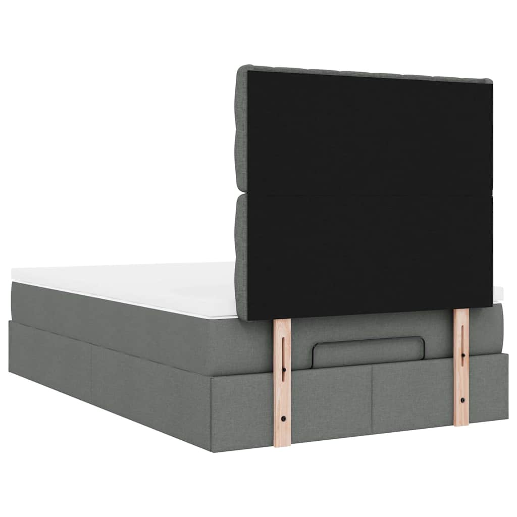 Struttura Letto Pouf con Materasso 120x200 cm in Tessuto