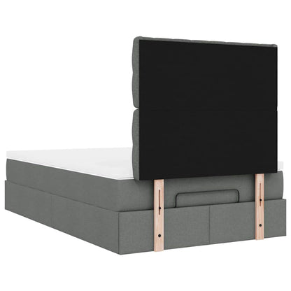 Struttura Letto Pouf con Materasso 120x200 cm in Tessuto
