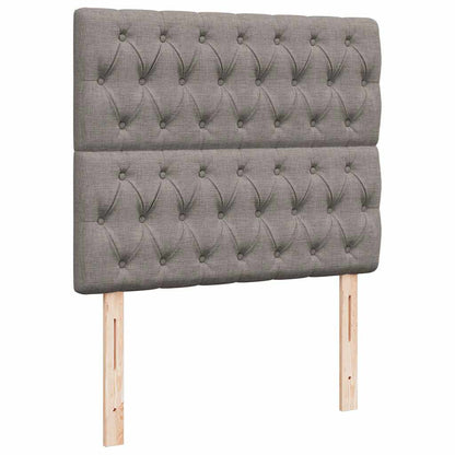 Struttura Letto Pouf con Materasso Tortora 120x200cm in Tessuto