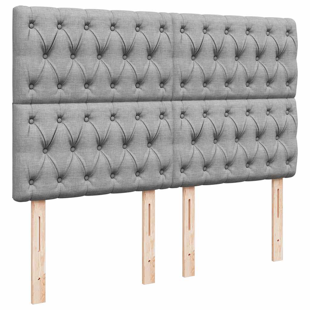 Struttura Letto Pouf con Materasso 140x200 cm in Tessuto