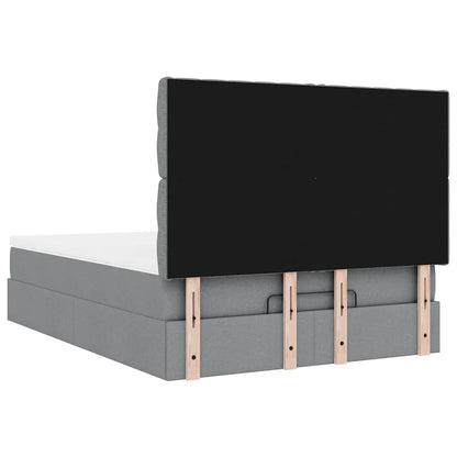 Struttura Letto Pouf con Materasso 140x200 cm in Tessuto | homemem39
