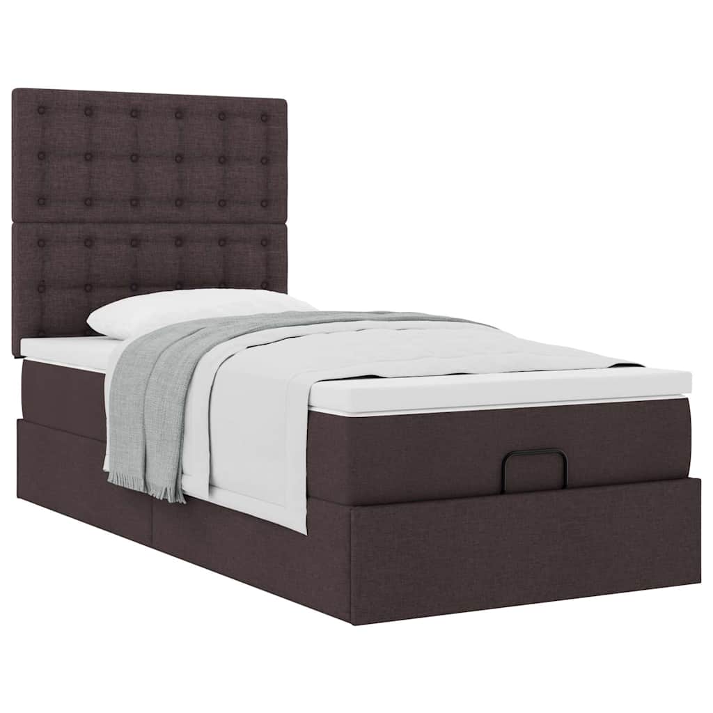 Struttura Letto Pouf con Materasso 80x200 cm in Tessuto | homemem39