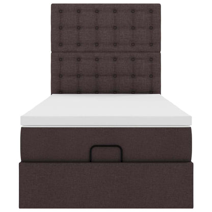 Struttura Letto Pouf con Materasso 90x190 cm in Tessuto | homemem39