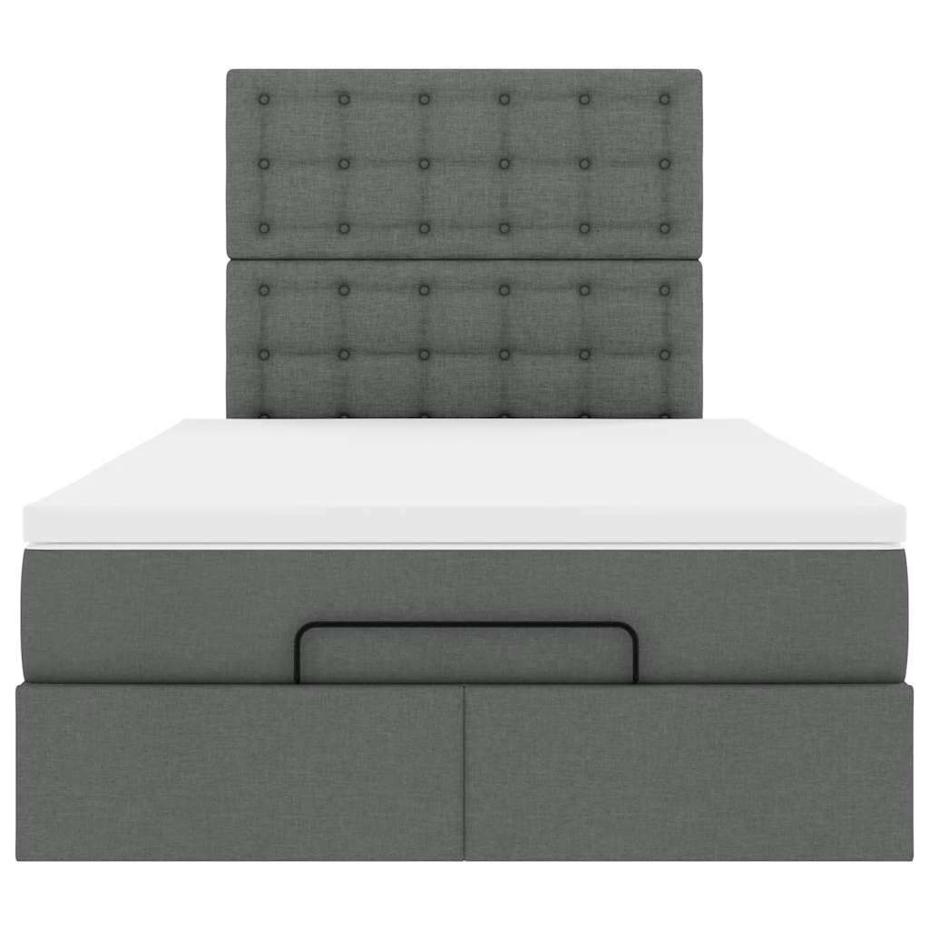 Struttura Letto Pouf con Materasso 120x200 cm in Tessuto