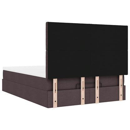 Struttura Letto Pouf con Materasso 140x190 cm in Tessuto | homemem39