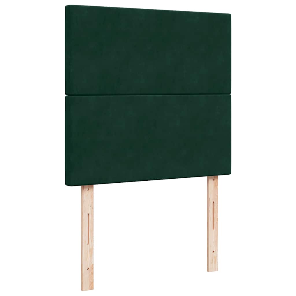 Struttura Letto Pouf con Materassi 100x200 cm Velluto