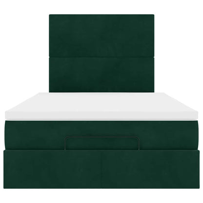Struttura Letto Pouf con Materassi 120x190 cm Velluto
