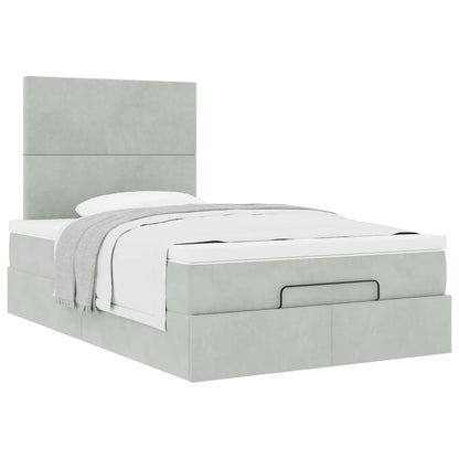 Struttura Letto Pouf con Materassi 120x200 cm Velluto | homemem39