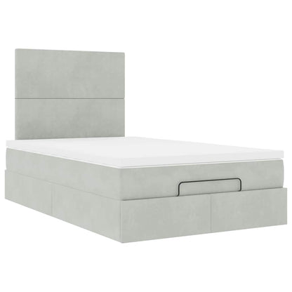 Struttura Letto Pouf con Materassi 120x200 cm Velluto | homemem39