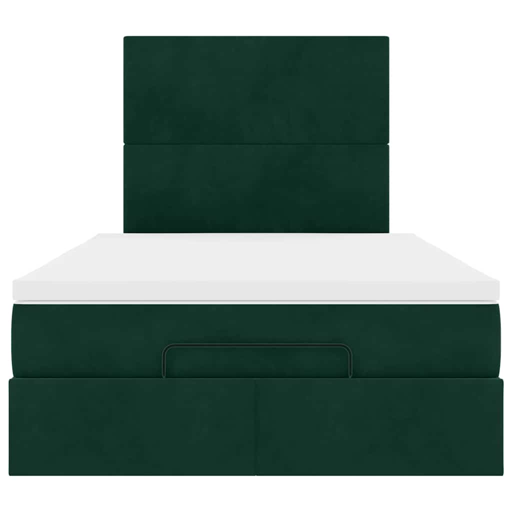 Struttura Letto Pouf con Materassi 120x200 cm Velluto