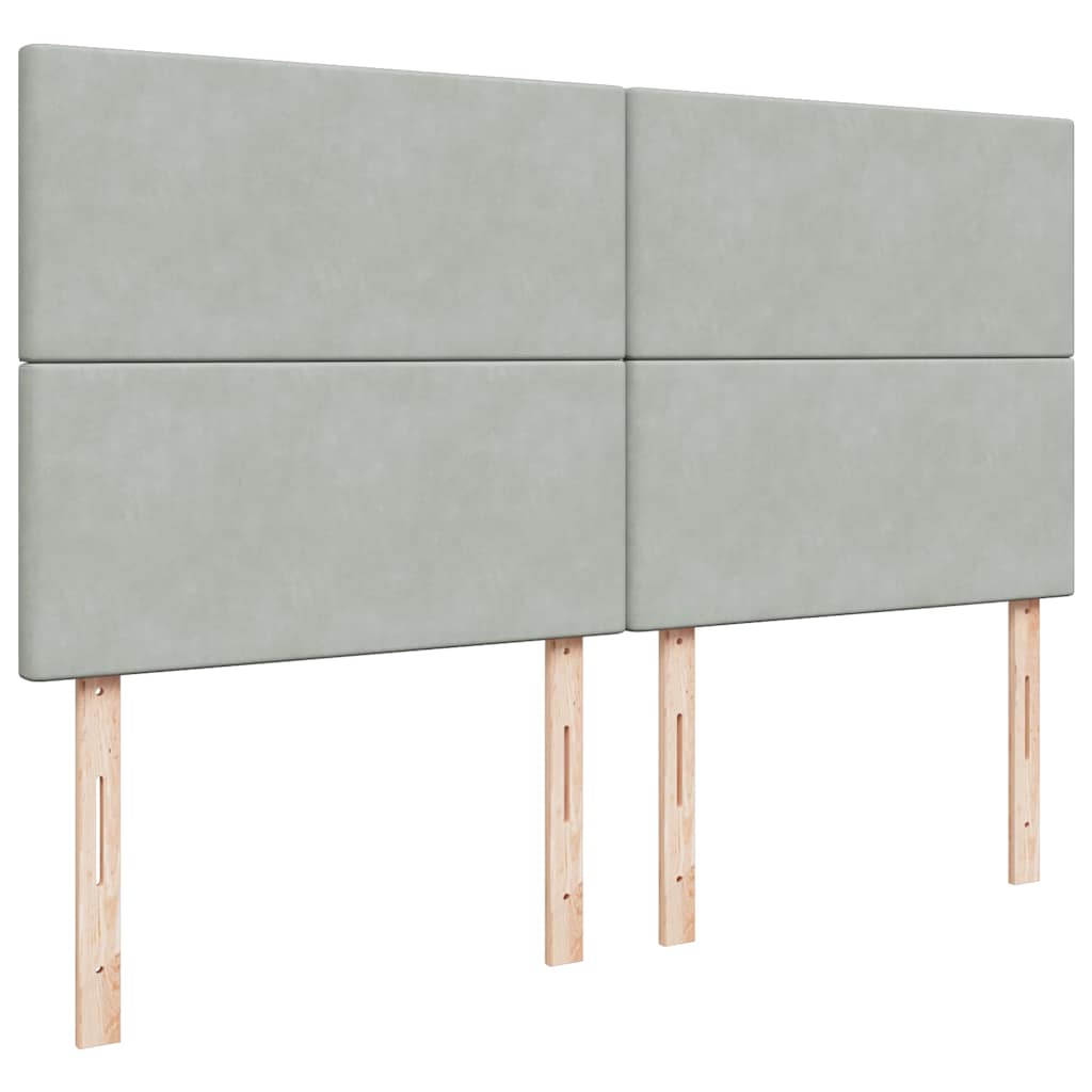 Struttura Letto Pouf con Materassi 160x200 cm in Velluto