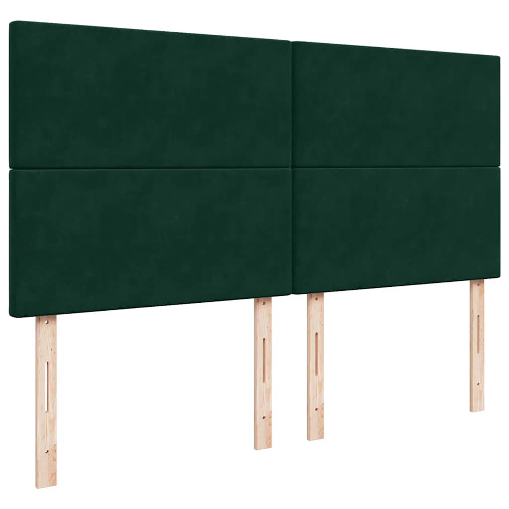 Struttura Letto Pouf con Materassi 180x200 cm Velluto