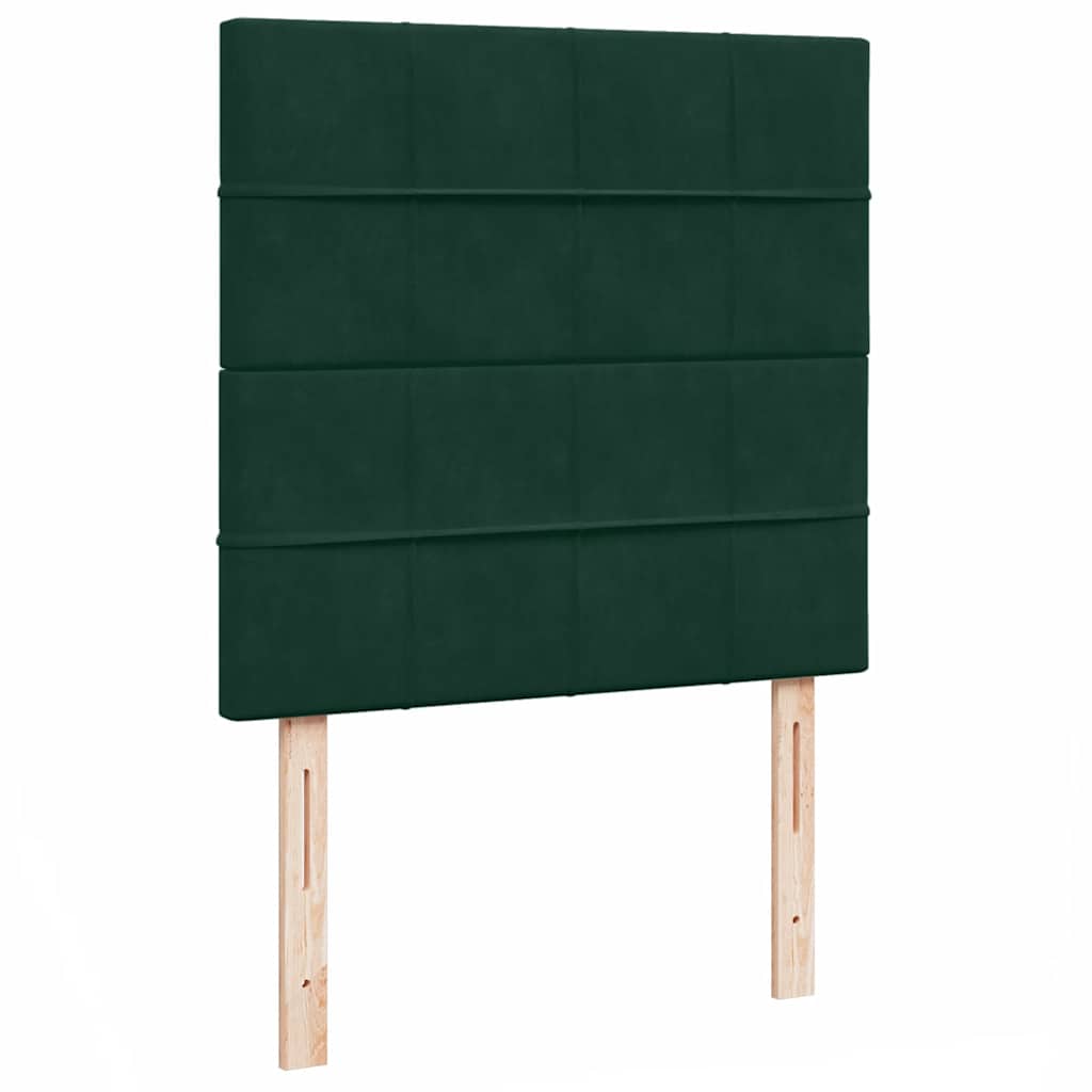 Struttura Letto Pouf con Materassi 100x200 cm Velluto