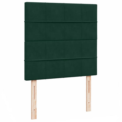 Struttura Letto Pouf con Materassi 100x200 cm Velluto