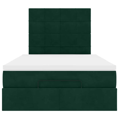 Struttura Letto Pouf con Materassi 120x190 cm Velluto