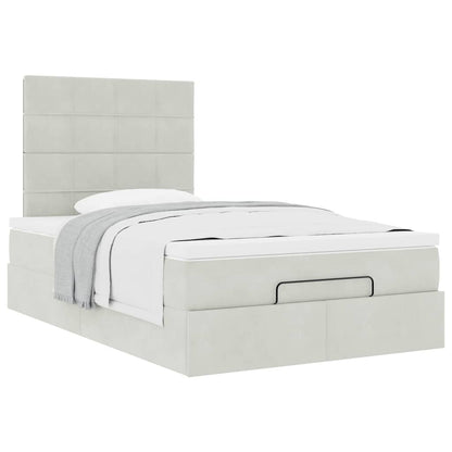 Struttura Letto Pouf con Materassi 120x200 cm Velluto | homemem39