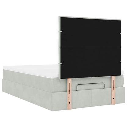 Struttura Letto Pouf con Materassi 120x200 cm Velluto | homemem39