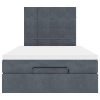 Struttura Letto Pouf con Materassi 120x200 cm Velluto