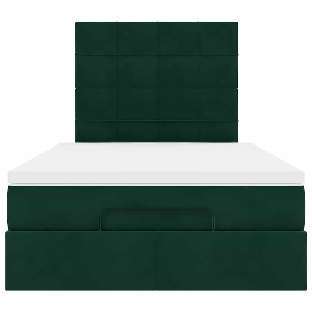 Struttura Letto Pouf con Materassi 120x200 cm Velluto
