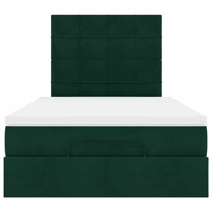 Struttura Letto Pouf con Materassi 120x200 cm Velluto