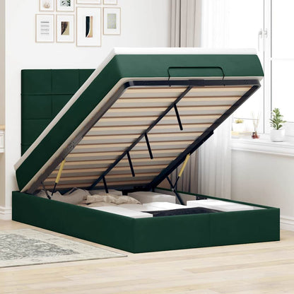 Struttura Letto Pouf con Materassi 120x200 cm Velluto