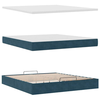 Struttura Letto Pouf con Materassi 180x200 cm Velluto | homemem39