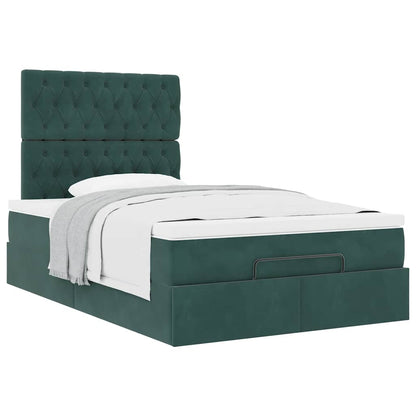 Struttura Letto Pouf con Materassi 120x190 cm Velluto | homemem39
