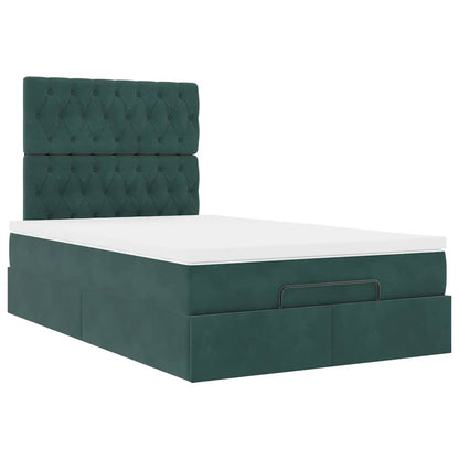 Struttura Letto Pouf con Materassi 120x190 cm Velluto | homemem39