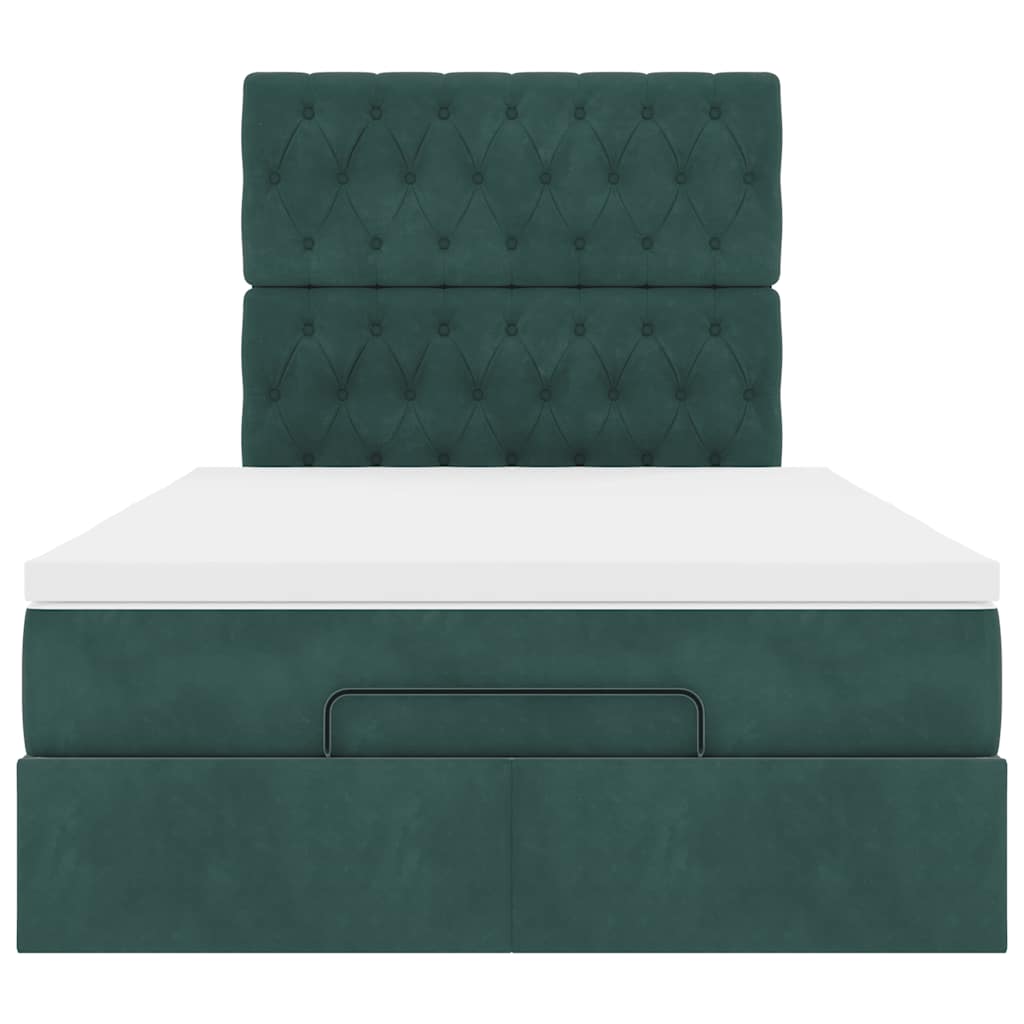 Struttura Letto Pouf con Materassi 120x190 cm Velluto | homemem39