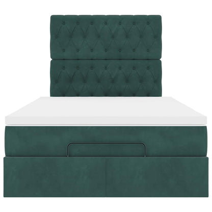 Struttura Letto Pouf con Materassi 120x190 cm Velluto | homemem39