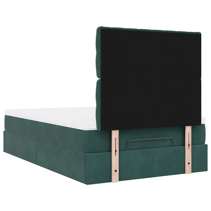 Struttura Letto Pouf con Materassi 120x190 cm Velluto | homemem39