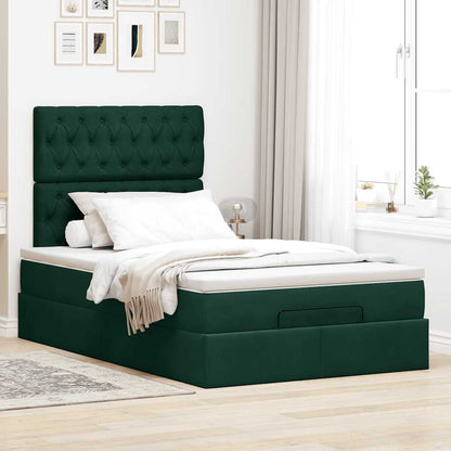 Struttura Letto Pouf con Materassi 120x200 cm Velluto | homemem39