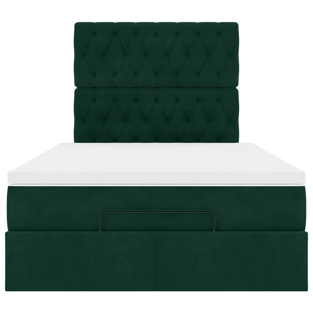Struttura Letto Pouf con Materassi 120x200 cm Velluto | homemem39