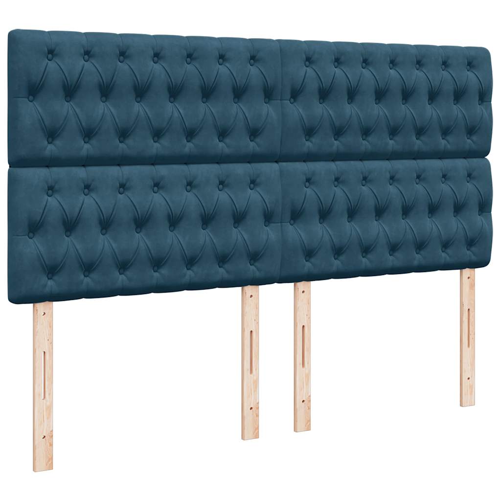 Struttura Letto Pouf con Materassi 200x200 cm Velluto