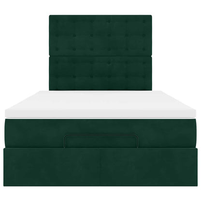 Struttura Letto Pouf con Materassi 120x190 cm Velluto