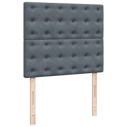 Struttura Letto Pouf con Materassi 120x200 cm Velluto