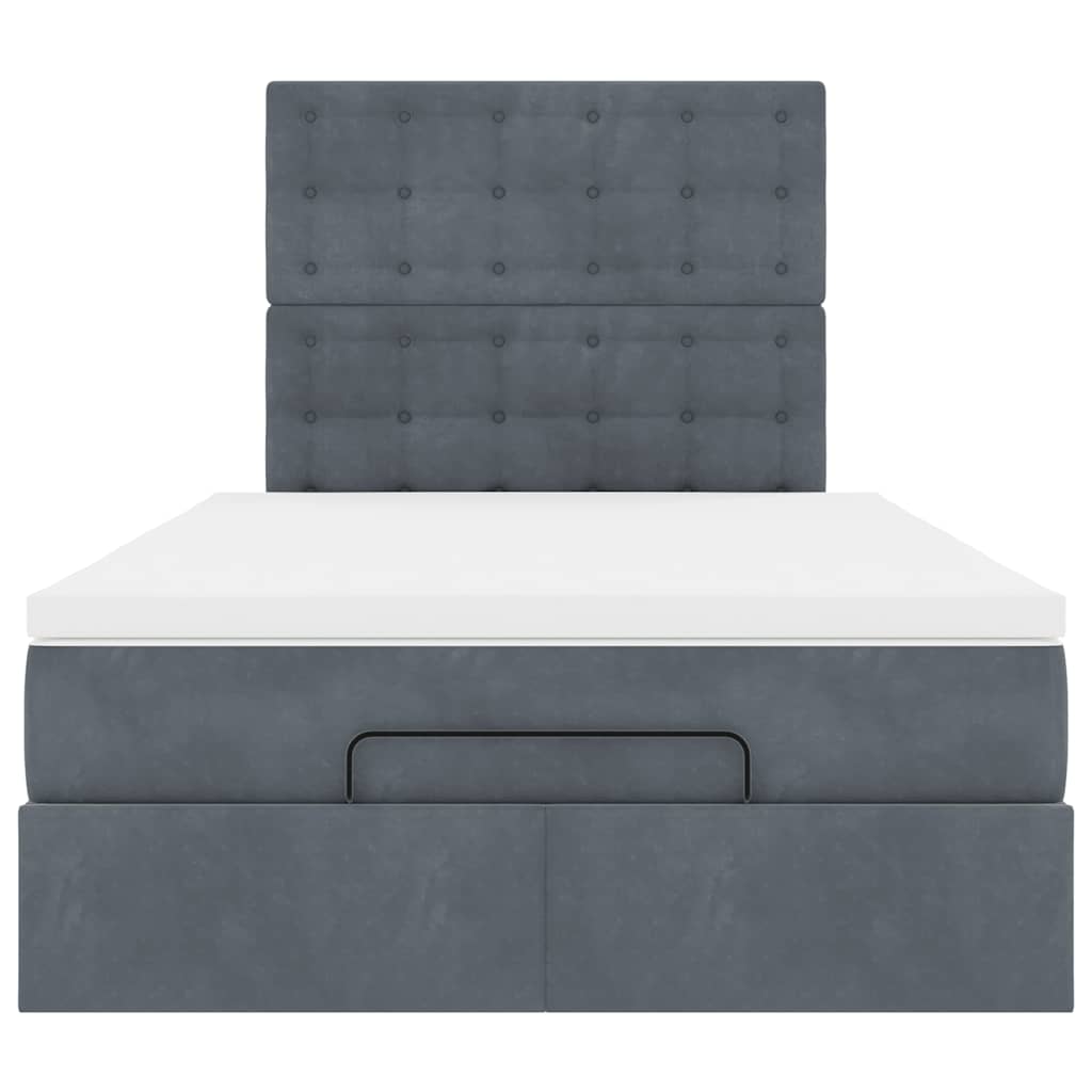 Struttura Letto Pouf con Materassi 120x200 cm Velluto
