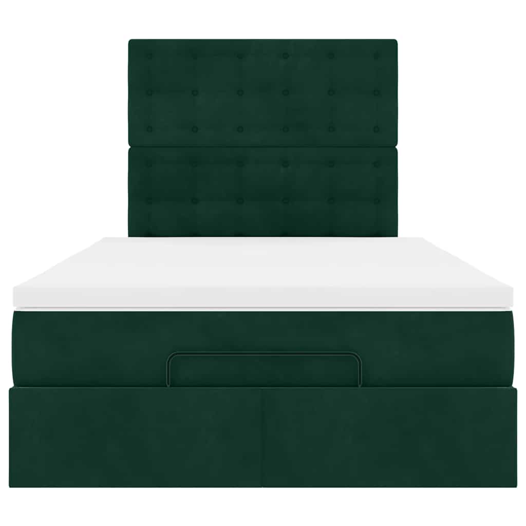 Struttura Letto Pouf con Materassi 120x200 cm Velluto