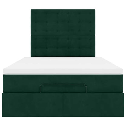 Struttura Letto Pouf con Materassi 120x200 cm Velluto