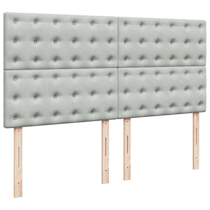 Struttura Letto Pouf con Materassi 160x200 cm in Velluto