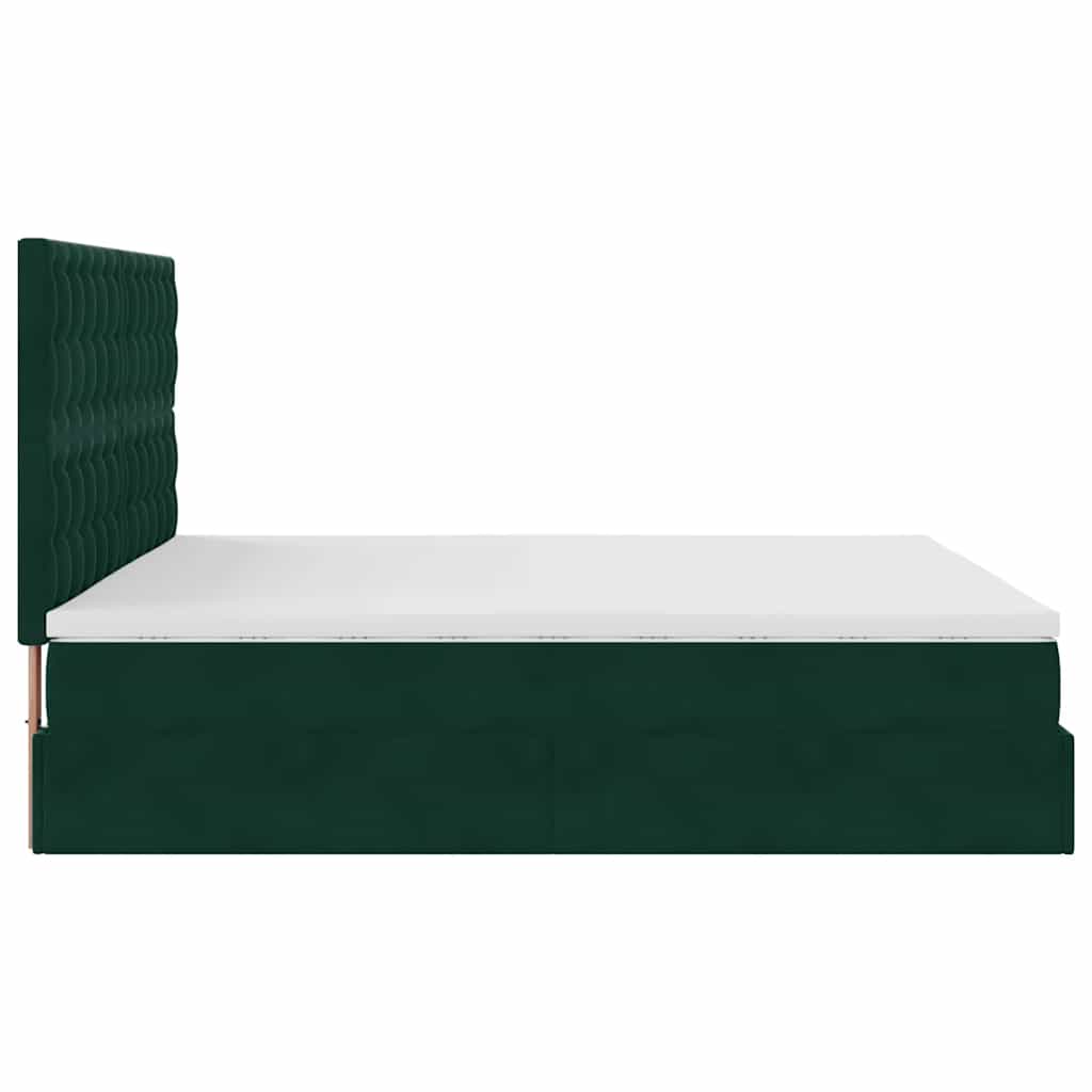 Struttura Letto Pouf con Materassi 200x200 cm Velluto | homemem39